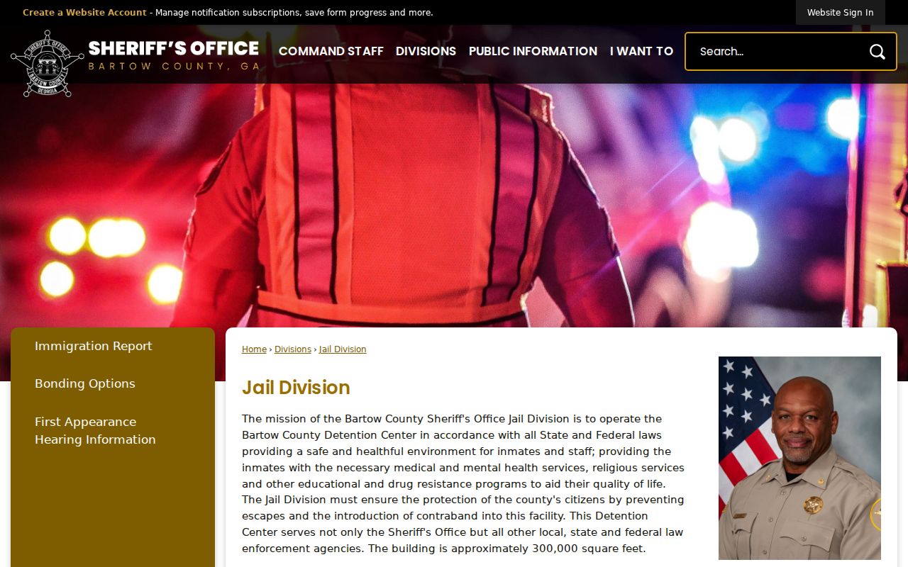 Bartow County Sheriff Warrant Division Records information