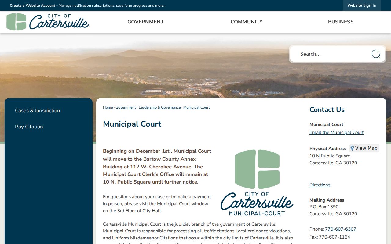Bartow County arrest warrant comparison with Cartersville court process