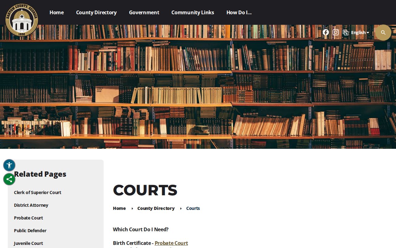 Bartow County warrant records court directory